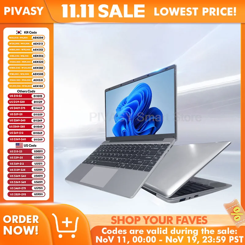 14 15.6 بوصة جديد HD شاشة كمبيوتر محمول رقيقة خفيفة الوزن دفتر أعمال للمنزل مكتب دراسة السفر IPS عرض واجهات غنية