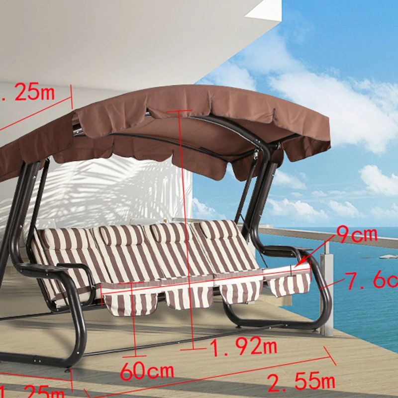 Outdoor swing chair, lying on the bed, hanging chair, two person swing, with fabric mesh, and balcony chair