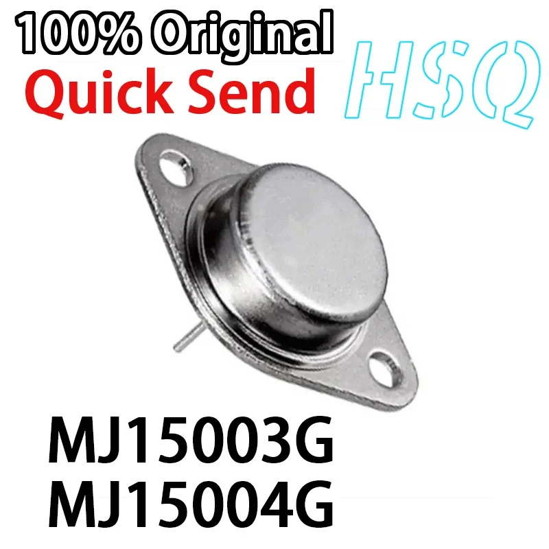 MJ15003G/MJ15004G NPN/PNP High Power Gold Seal New for Tube Hat