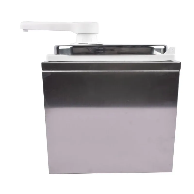 2L stainless steel sauce pump dispenser, restaurant and hotel service equipment, extrusion condiment dispensing container pump