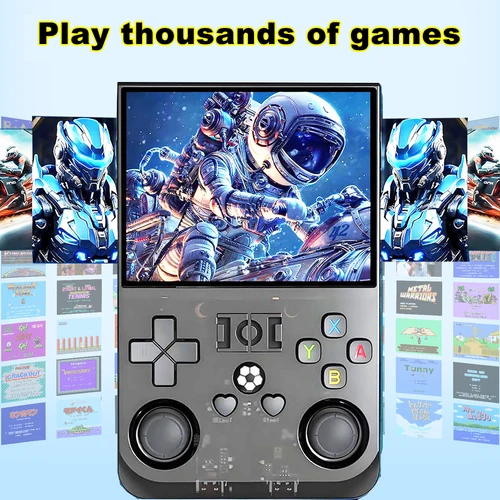 Consola de videojuegos portátil R36Pro, sistema Linux, pantalla IPS de 3,5 pulgadas, reproductor de vídeo portátil de bolsillo R36pro Pro, juegos de consola