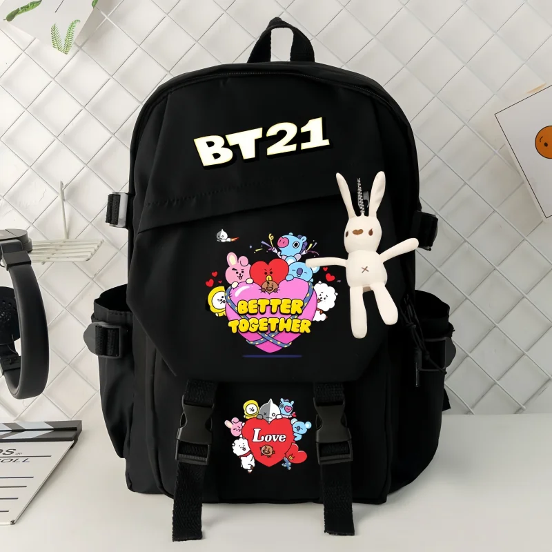 Anime BT21 Waterdichte reisrugzak Multifunctionele laptoprugzak met hoge capaciteit Studenten Cartoon schooltassen Cadeau