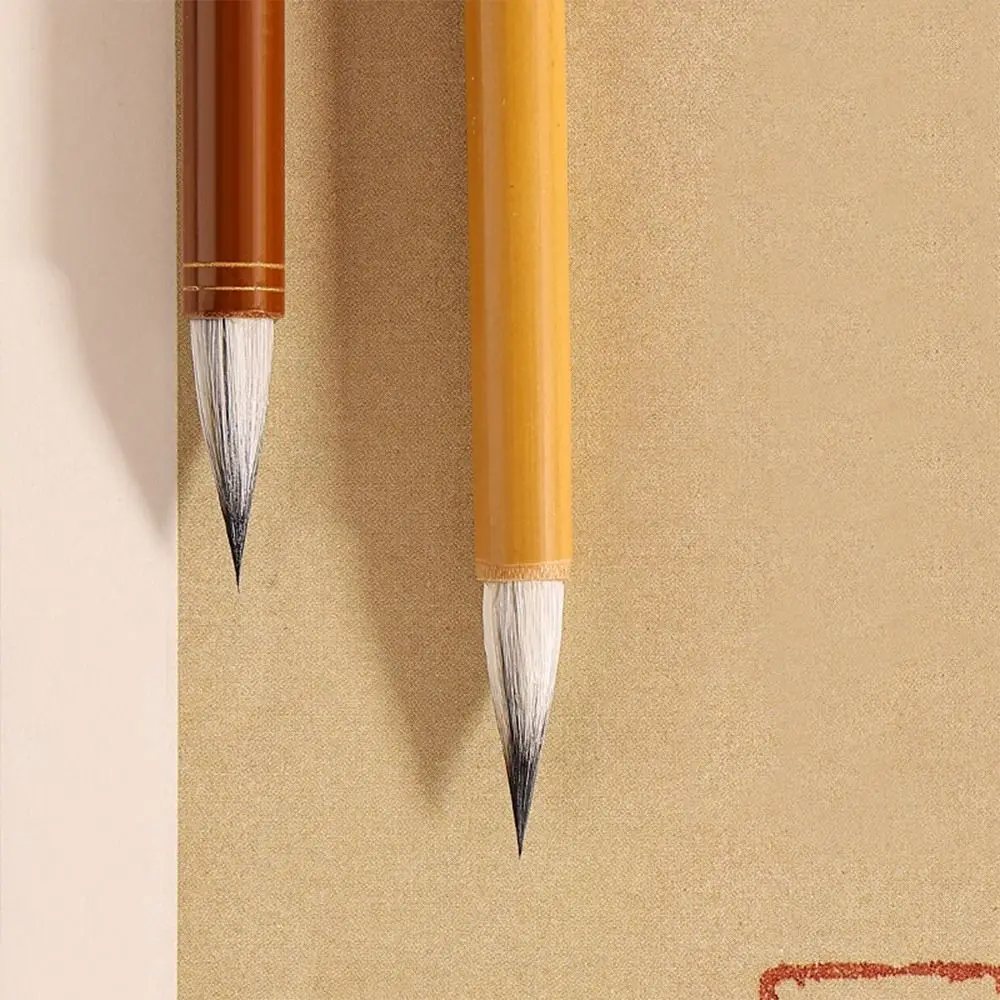 

Oil Watercolor Chinese Calligraphy Brush Oil Painting Wolf Hair Scriptures Writing Brush Bamboo Art Paint Brush Art Supplies