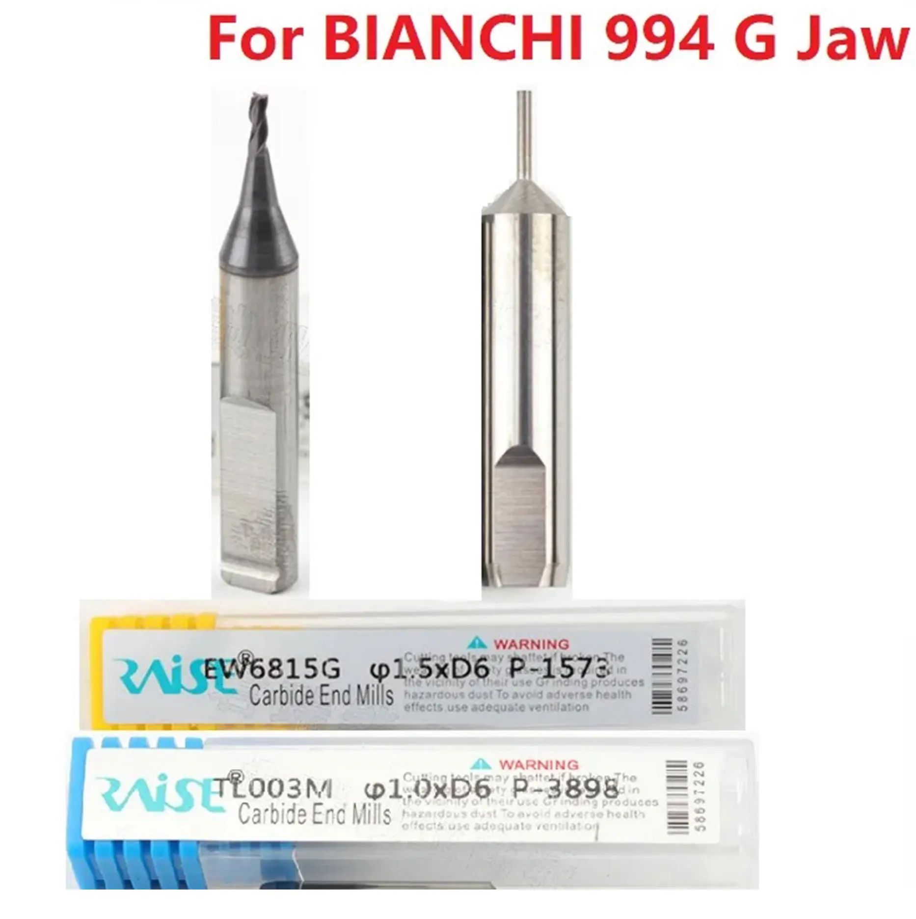 

2pcs/lot For Bianchi B994 G Jaw cutter 1.5mm 1.0mm KEYLINE 994 laser end milling cutter