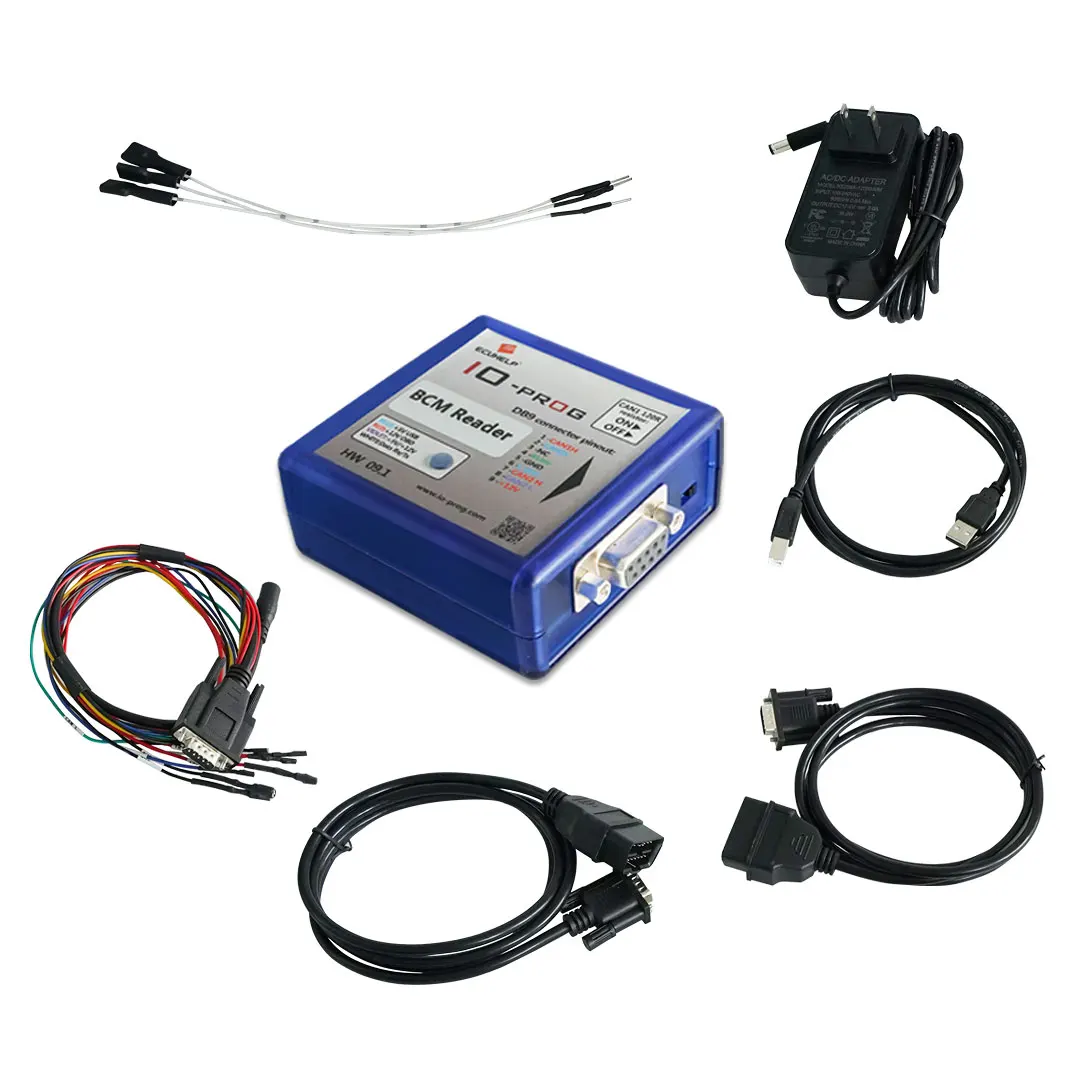 IO Prog With PSA BSI TCM BCM &EPS Ecu Tuning Chiptuning Tools Combination Of K-line And CAN Programmer BD9 Connector