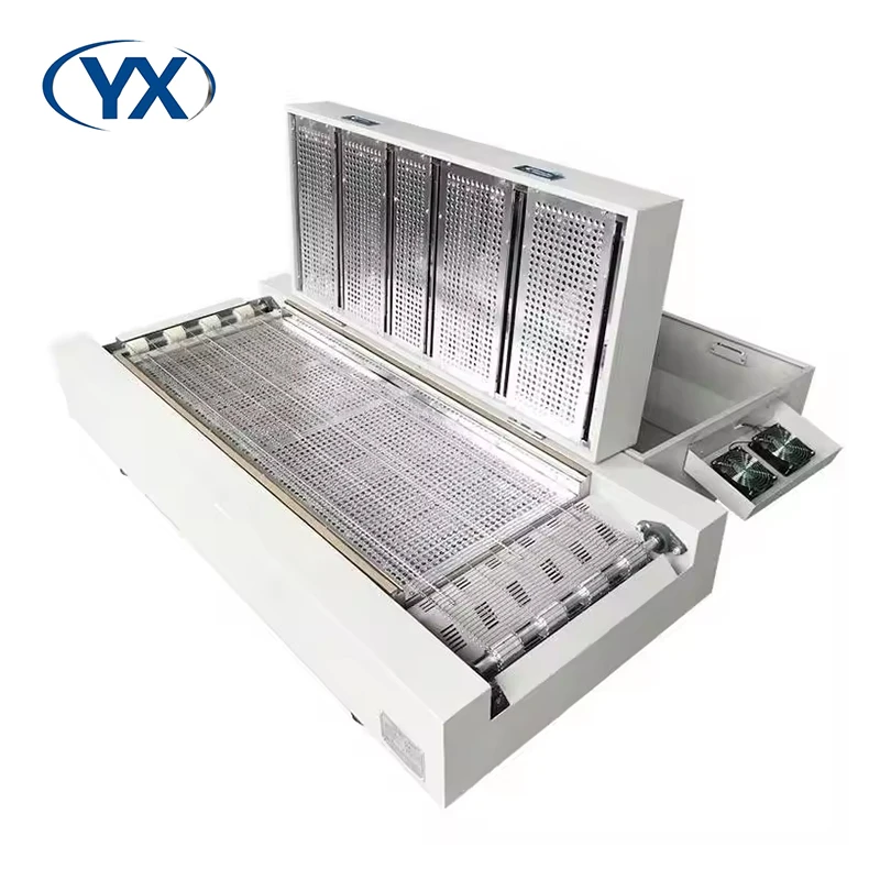 SMT Assembly Line T980 Desktop SMD Infrared Hot Air Conveyor Reflow Wave Soldering Oven 8 Heating Zone