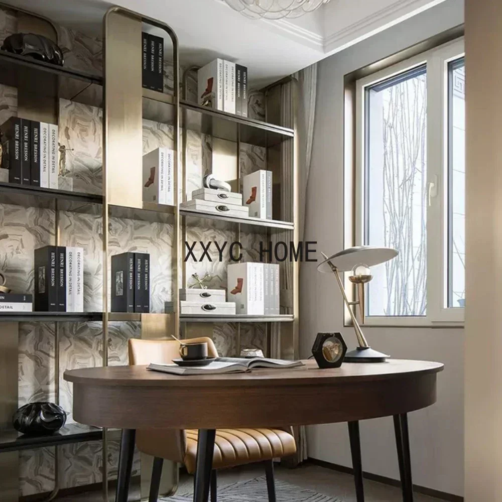 

TAO Modern Light Luxury Multi-Layer Bookshelf Combination Study Shelf Living Room Partition Floor Display Stand