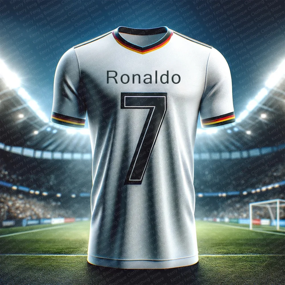 Classic England Ronaldo No.7 Printed Football Shirt T-shirt Summer Game Training Football jersey Sports jersey