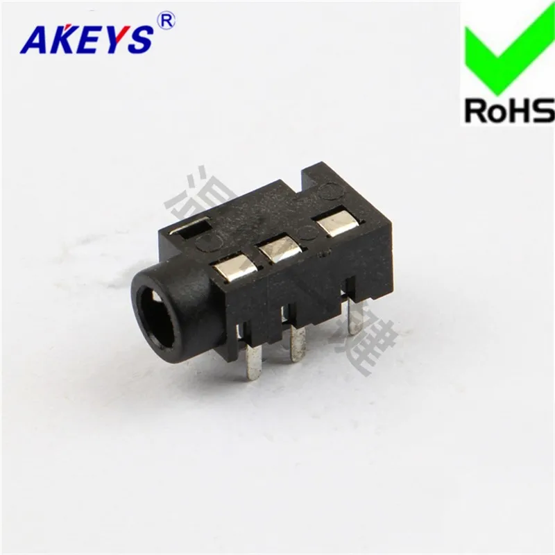 10 PCS PJ-320E headphone 5 socket 2 fixed foot 3.5MM socket mother socket power