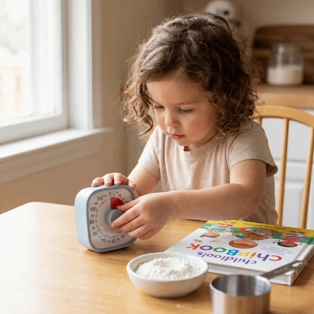 120 Minutes Visual Timer Silent Operation Self-Discipline Countdown Alarm Clock Multifunctional Portable Kitchen Timer