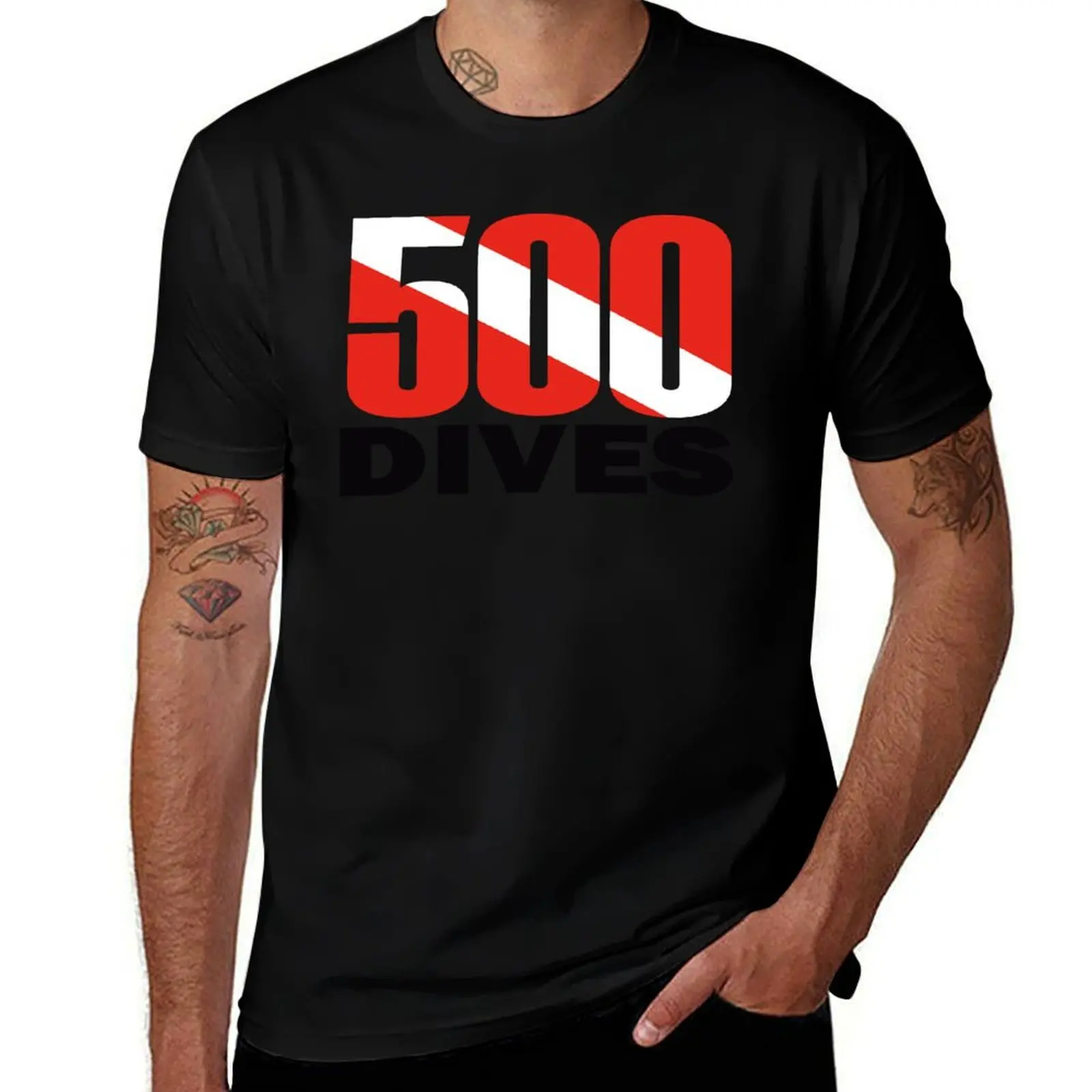 

500 Dives T-Shirt Quick Dry Light Sports T-Shirt