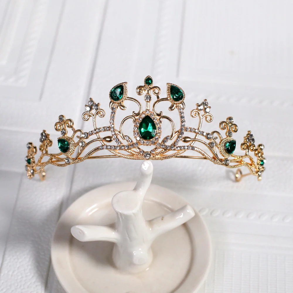 1pc Elegant Jewelry Crown Sparkling Gemstone Suitable for Party Birthday Wear Exquisite Gift Women Fashion Crown Hair Accessory