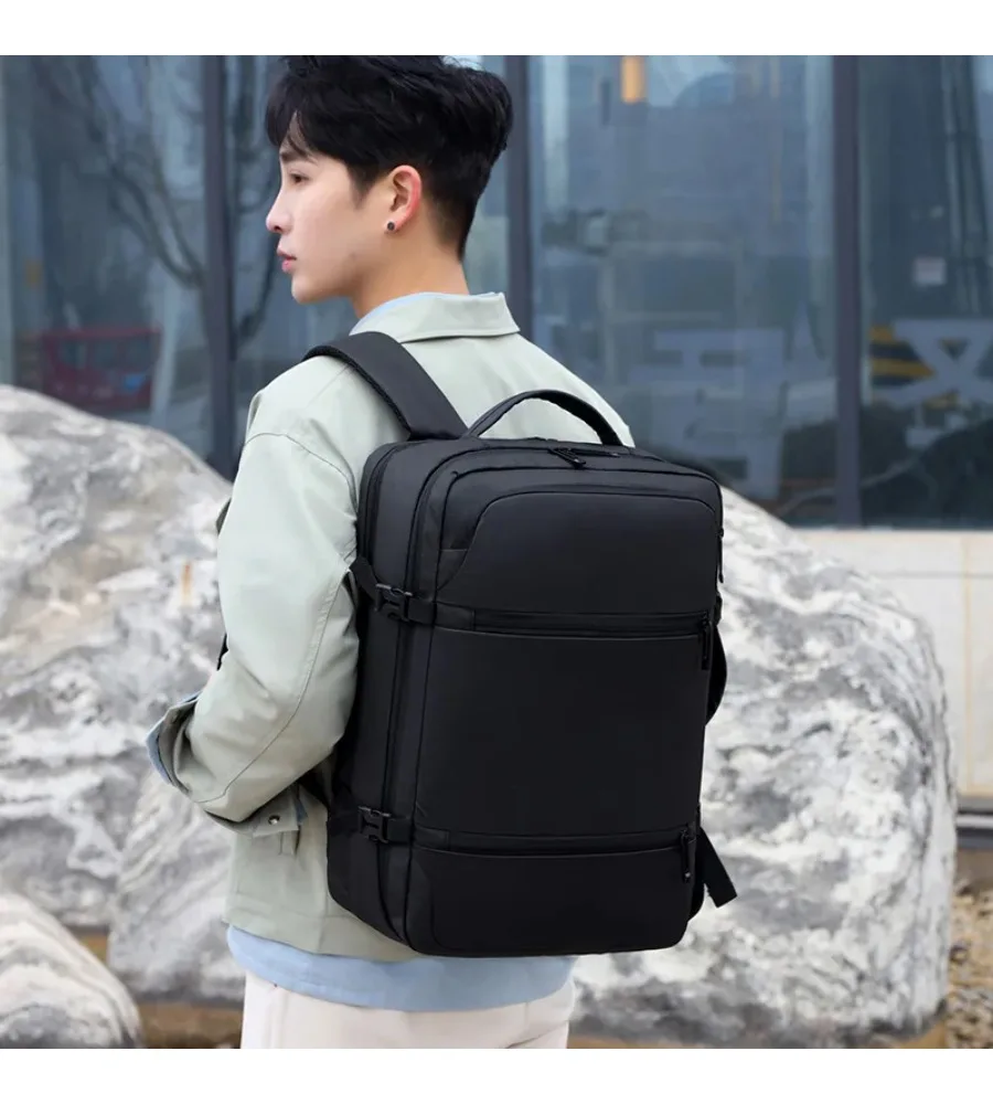 Multi-layer business travel backpack spacious structured laptop bag ideal for daily commutes and work trips