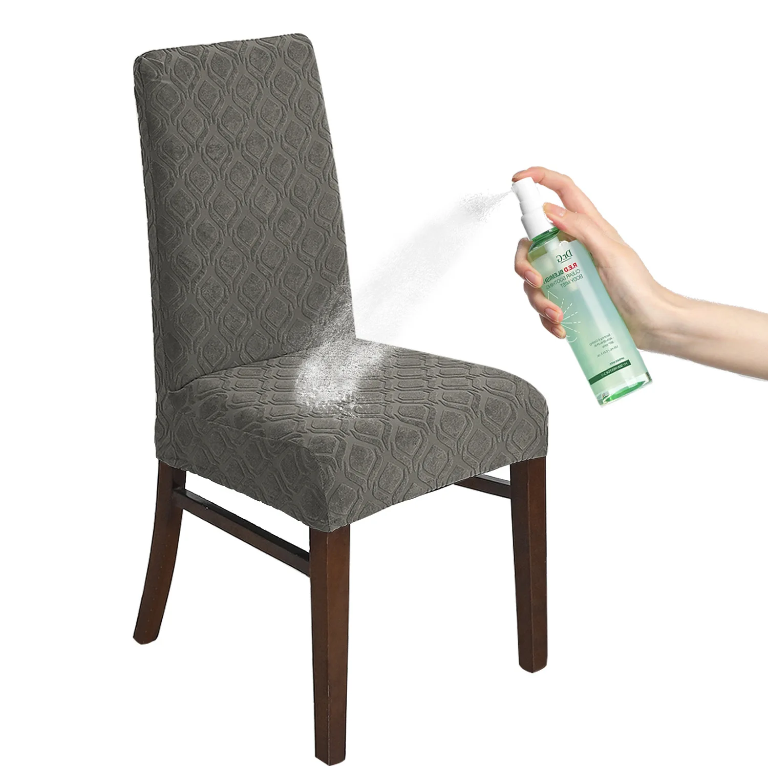 Small Round Jacquard Home Chair Slipcover Waterproof and Dustproof Conventional Cover for Casual Use