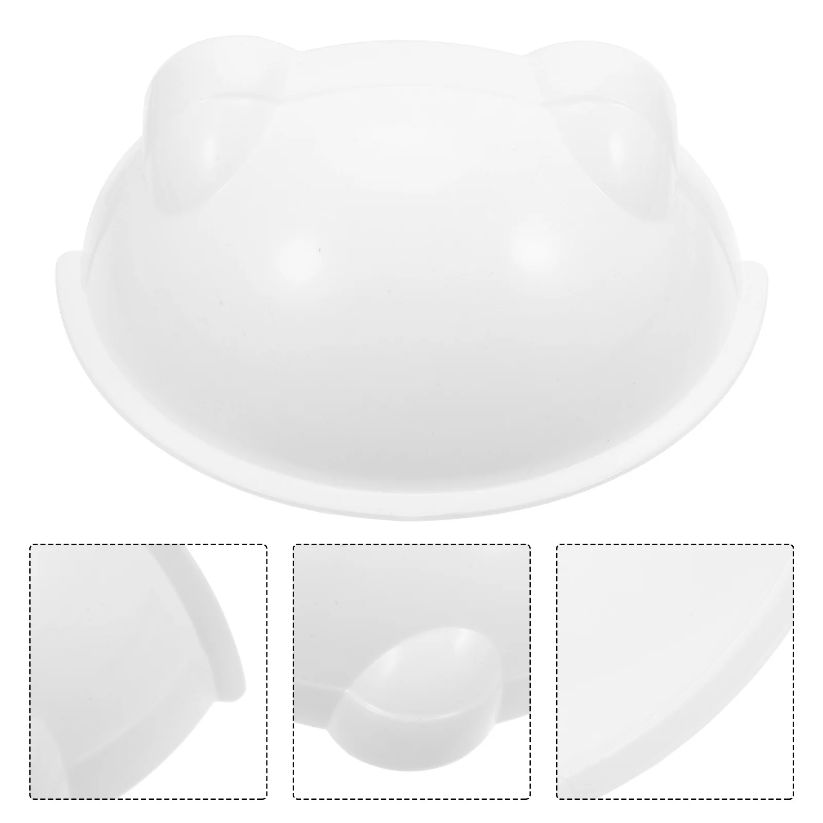 

2Pcs Universal Splash Protection Durable Installation for High Traffic Facilities Modern Design White