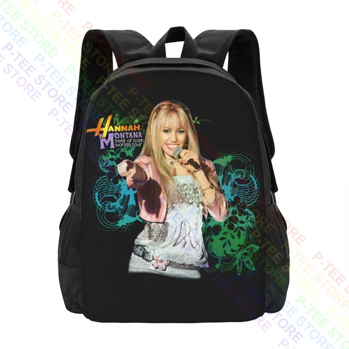 Hannah Montana Best Of Both Worlds TourBackpack Large Capacity Gym Shopping Bag