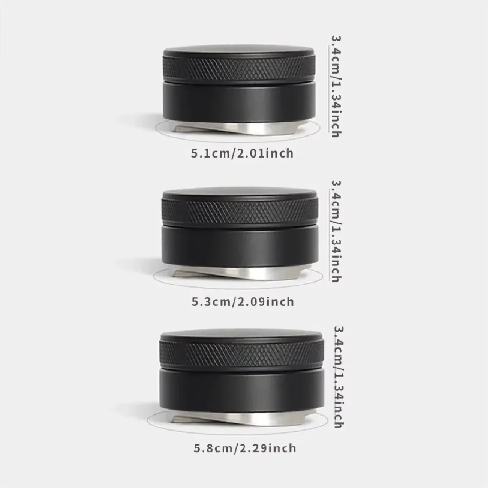 موزع القهوة القابل للتعديل 3-Slope Design Professional Grade Grounds Leveler يناسب 51/53/58 مللي متر يناسب 51/53/58 مللي متر Portafilter #6