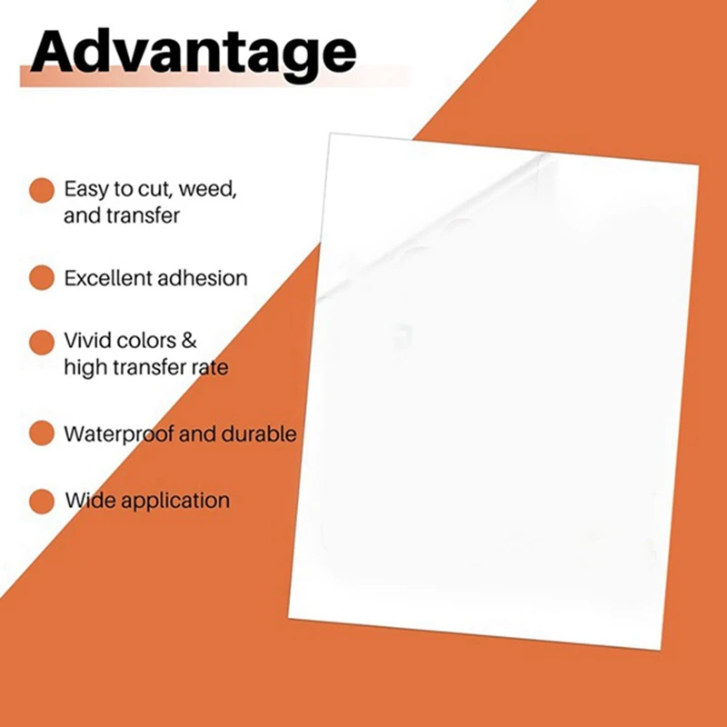 Sublimation Vinyl Paper Vinyl Sticker Paper A4 White 8.27 X 11.69 Inch Sticker Paper For Inkjet Printer 200 Sheets