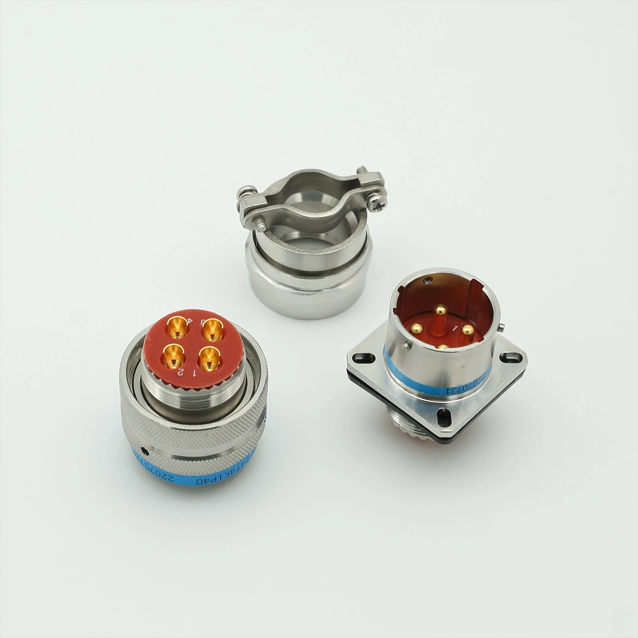 

XC158/24F4Z1P40+XC158/24T4K1P40 Circular Connector, 4-core Aviation Plug Socket