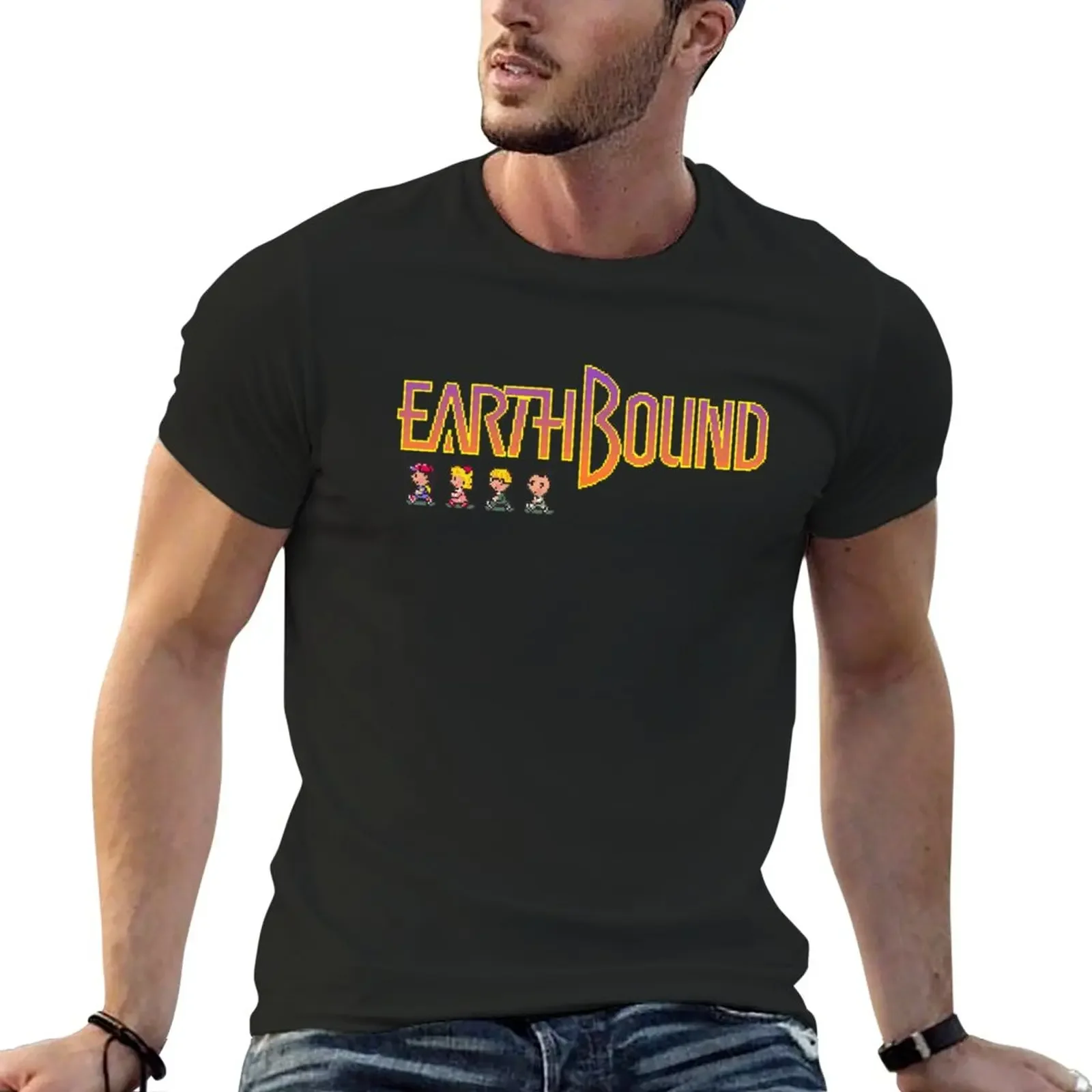 

New Earthbound Classic T-Shirt cute tops plus size t shirts quick drying shirt plain t-shirt workout shirts for men