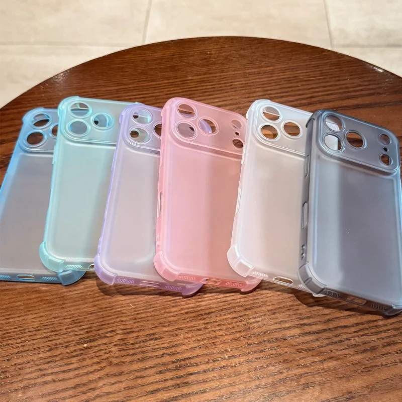 INS Candy Matte Stoßfeste Handyhülle für iPhone 18 17 Pro Max 16 15 13 14 12 11 XR XS 8 Plus Dünner Kameraschutz Weiche Hülle – Detail 1