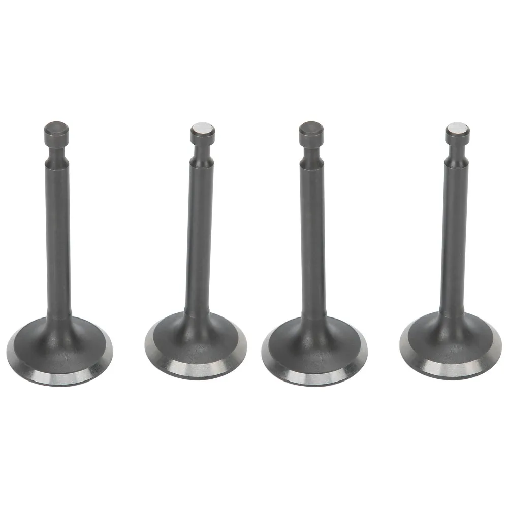 2SET Dark Silver Intake Exhaust Valve Kit Metal Compact Generator Valve Set Round Head Easy to Install for GX160/GX200