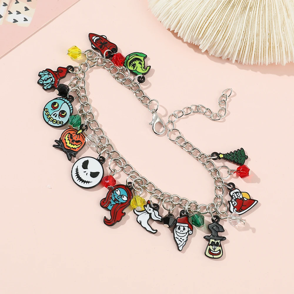 The Nightmare Before Christmas Armbänder für Frauen, Jack Skellington, Sally, Oogie Boogie, Schmuckanhänger, Trend, Accessoires – Detail 3