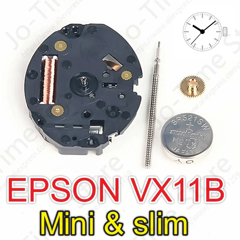 

Тонкий кварцевый механизм Vx11 Vx11b с тремя стрелками 5,5-дюймовый циферблат, механизм для часов DIY ручной работы на заказ