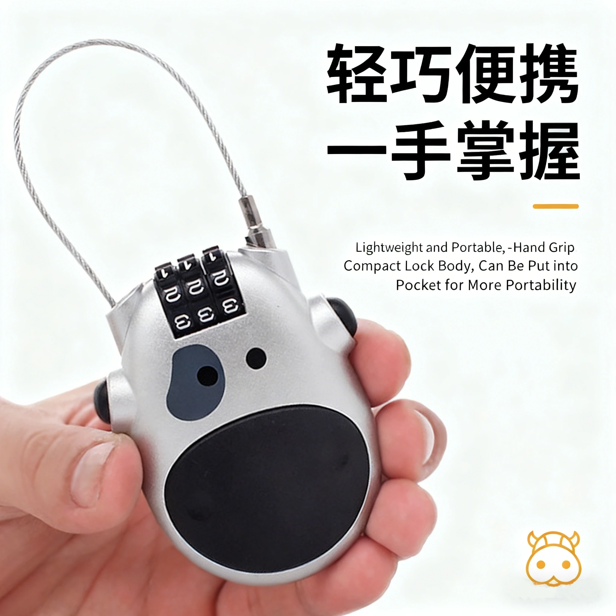 Bicycle Steel Cable Code Lock Suitcase Car Sled Telescopic Wire Rope Lock Bicycle Helmet High-precision Code Wheel Password Lock