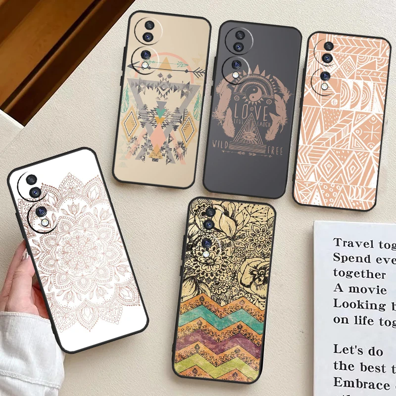 Boho Gypsy Bohemian Case For Honor X9b X8b X9a X8a X6a X7a X7 X8 X9 Cover For Honor Magic 5 6 Pro 50 70 90 Lite