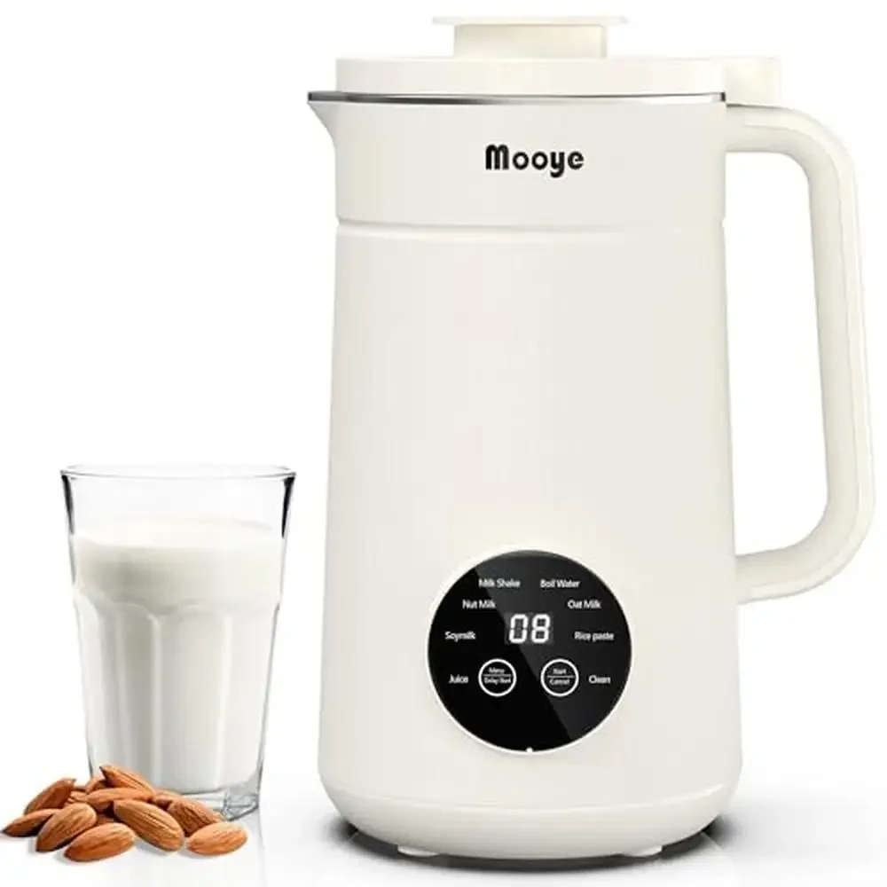 Nut Milk Maker Machine 35oz/1000ml 10 Blades Plant-Based Beverage Maker Vegan Gift Automatic Program Nut Soy Oat Almond_recipe