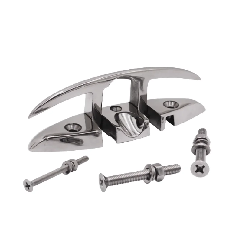 

Аксессуары для лодок, кабельный болт с рогом для палубы, нержавеющая сталь 316, швартовочная колонна, тянущийся тросовый болт, складной невидимый тянущийся штифт