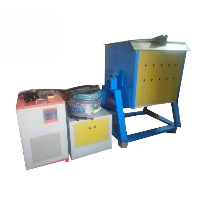Portable Small Induction Melting Furnace Induction Heating Equipment High-frequency Machine 50KW Drill Bit Quenching