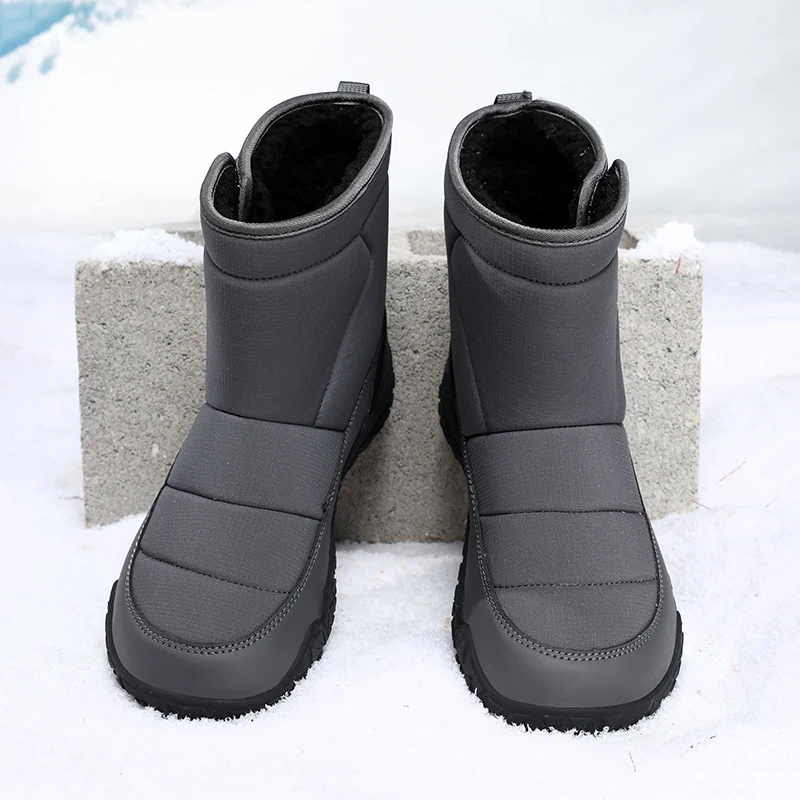 Men's Winter Waterproof Insulated Shell Warm Inner Comfortable Women Outdoor Non‑slip Casual Snow Boots