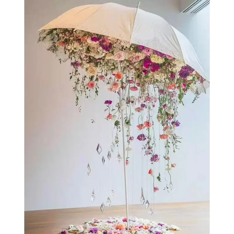 

Artificial handmade paper Cherry Blossom Giant Umbrella Outdoor Wedding Banquet Home Center Decoration Photography Props