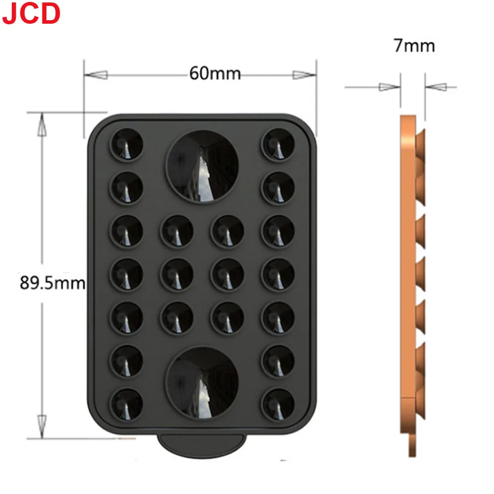 JCD 1pc For Magsafe Magnetic Suction Cup Mount Silicone Suction Phone Case Stand Universal Hands-Free Mirror Shower Phone Holder