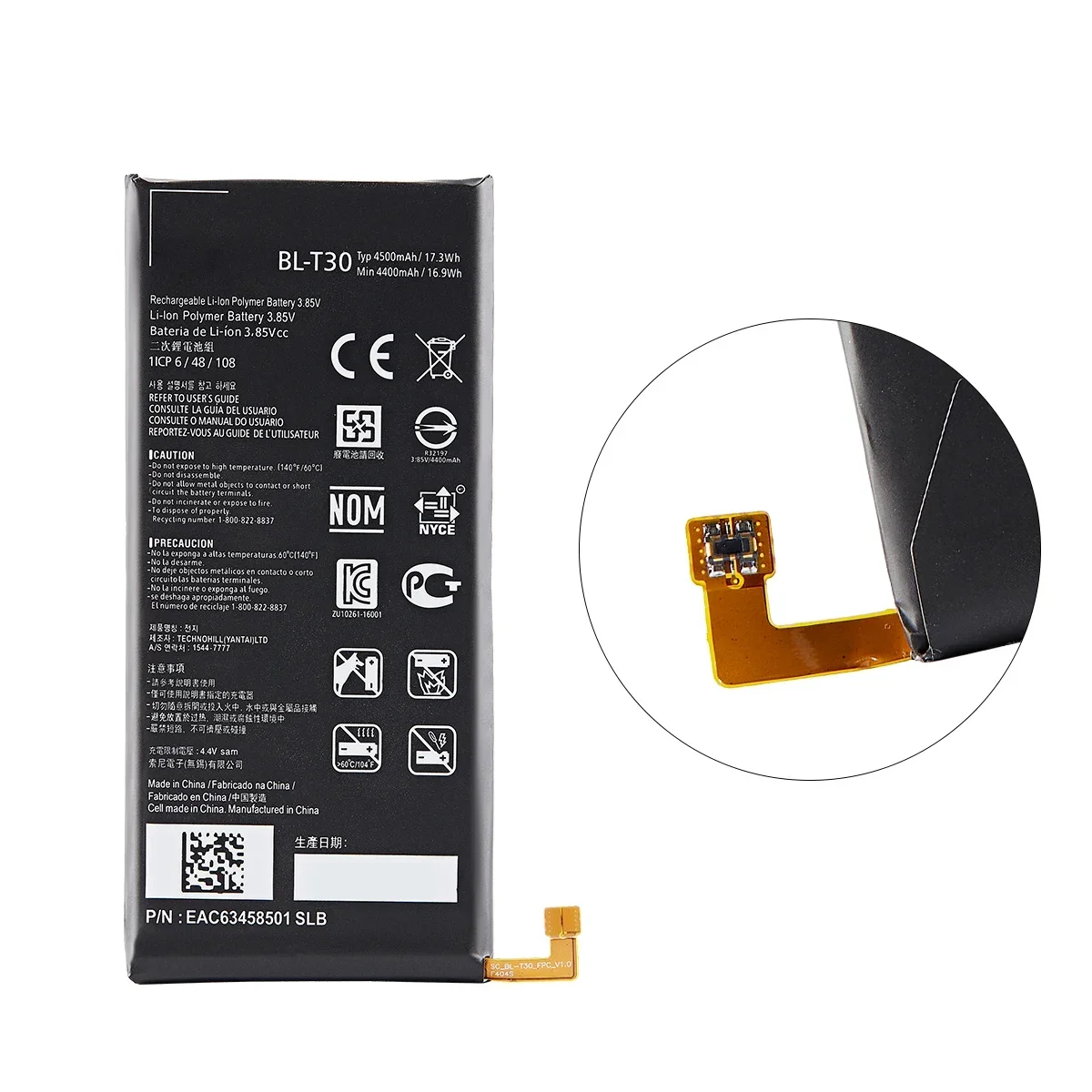 Batteria originale BL-T30 4500mAh per LG X Power 2 II Power2 L64VL M320F M320N M322 L63BL K10 Power M320 M320DSN M320TV MLV7N