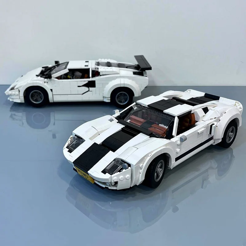 NEW 1188Pcs Parts Creative Expert Building Blocks MOC Ford GT40 Super Racing Sports Car 10295 MOD Version Vehicle DIY Bricks Toy