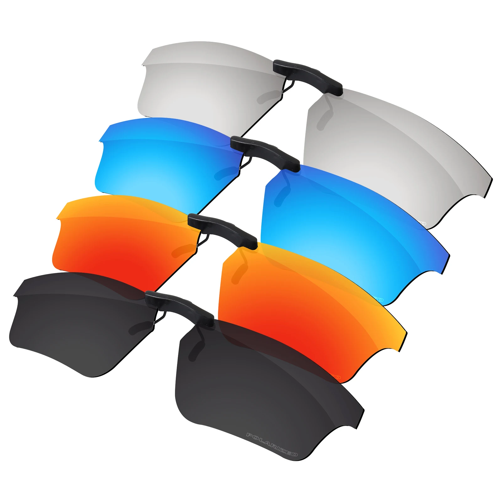 

ELuxonsight Polarized Clip-on Sunglasses Clip onto Eyeglasses for Oakley Crosslink Sweep OX8031-55 Sunglasses- Varieties Colors