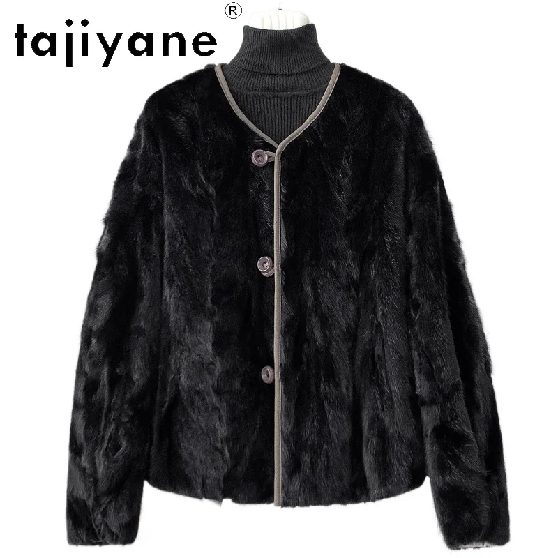 

TAJIYANE 100% Natural Mink Fur Coat Women Real Fur Reversible Jacket Winter Woman Clothing 2025 Glamorous Furry Jackets fourrure