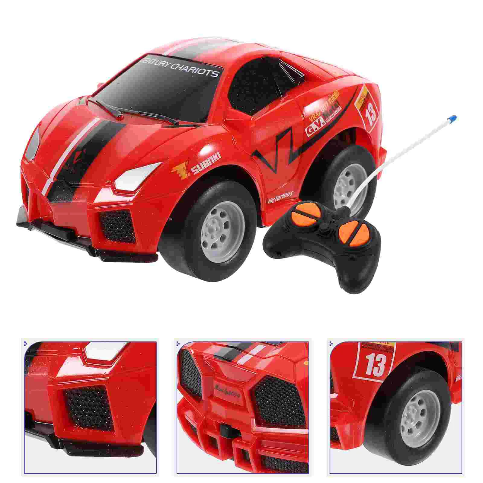 

Toy Cars Toys Four-way Wireless Remote Control Off-road Model Children's Cartoon (red) For Kids Small Rc Eletric Toddler