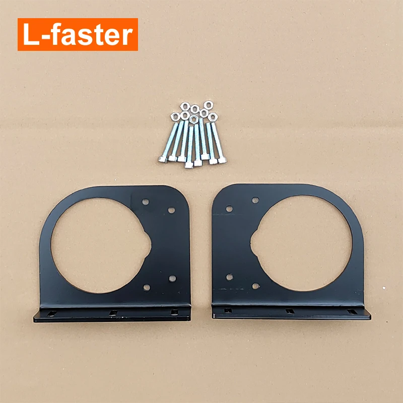 L-faster Customized Steel Mounting Plate Bracket For 75 RPM 120RPM Electric Wheelchair Cart Geared Brushed Motor Engine
