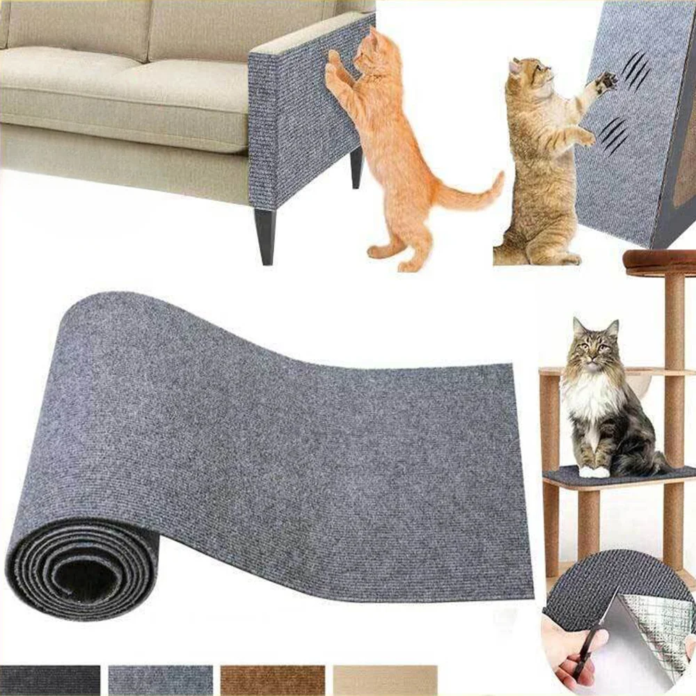 Self-adhesive cat scratch pad, self-adhesive carpet pad, cat scratch carpet self-adhesive, trimmable cat scratch pad