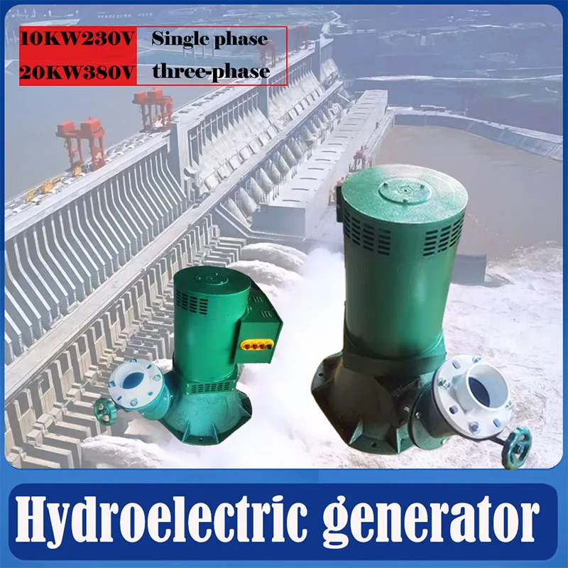 

20000W 30000W 220V Single Phase Hydroelectric Generator 380V 3Phase Water Generator High Quality Permanent Magnet Generator