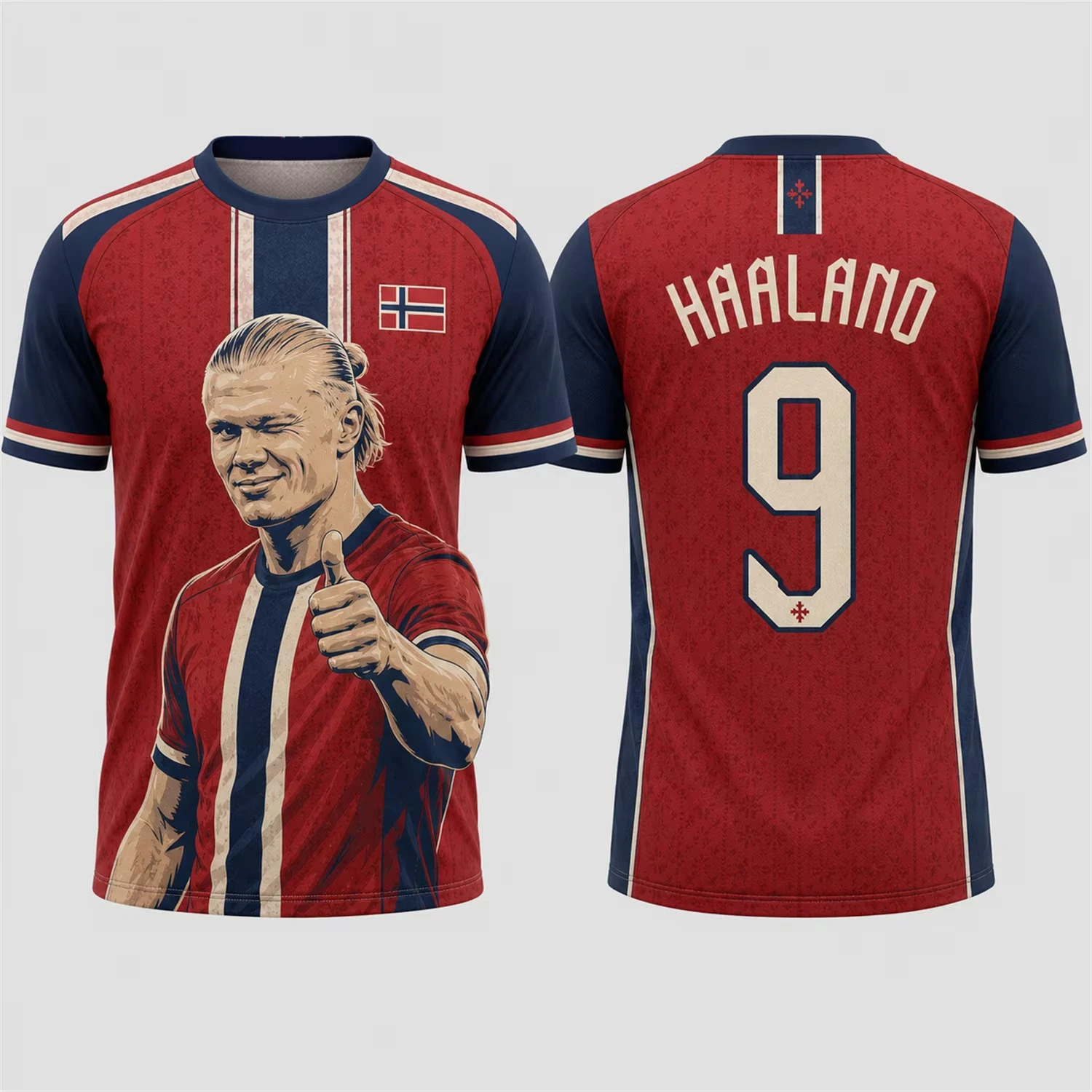 Haaland Commemorative 2026 Men Or Kid Football Jersey Athletic Soccer Shirt Outdoor Practice Running and Sports Activities