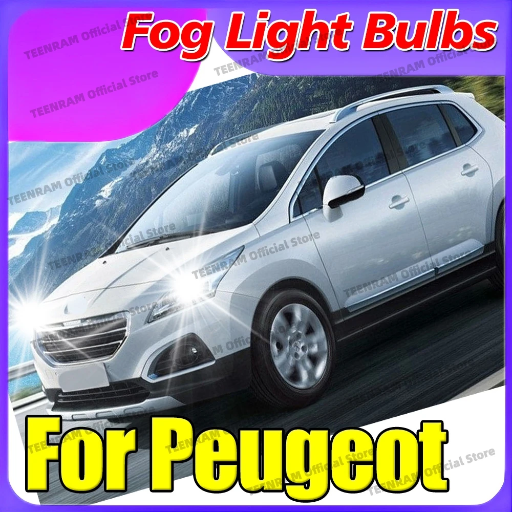 2Pcs LED Fog Lights Bulb Lamps H8 H11 For Peugeot 207 CC SW 307 308 3008 SUV 301 4007 4008 407 408 5008 508 RCZ Rifter Traveller