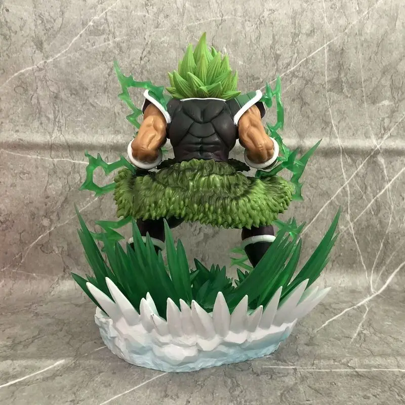 Figura de Dragon Ball Furious Broli de 25cm, posición de pie, modelo de Anime, estatua, colección de niños, decoración de escritorio, adorno, juguetes, regalo