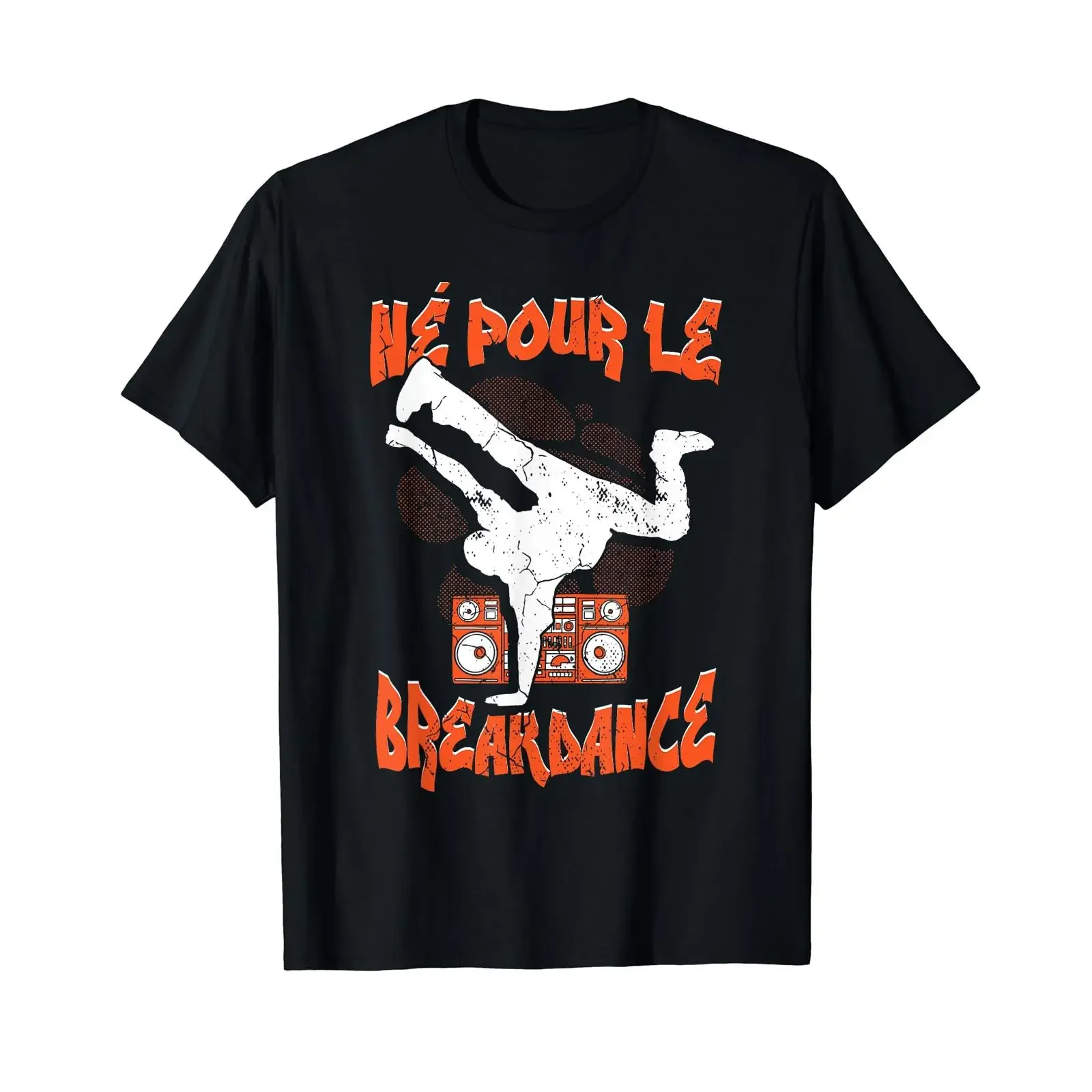 Hip Hop Breakdancer Breakdance Kid T Shirt Black S vintage Washed Versatile designer clothes Stretched Casual fashion
