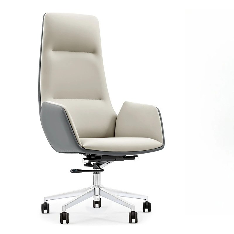 Boss Chair Leather Office Chair Business Cowhide Classroom Chair Home Study   Meeting Leather   Comfortable Computer Cha