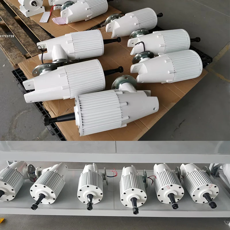 

Electricity Generation 10000W 96V New Energy Horizontal Wind Turbine Generator with MPPT Controller Alternative Energy Generator
